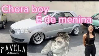 Palio G4 rebaixado suspens&atilde;o a ar rodera 17 tala 8  escape de cora&ccedil;&atilde;o tapete ticana (Favela stance)