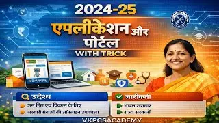 एप्लीकेशन और पोर्टल 2024-25 | App. and Portal | उद्देश्य व जारीकर्ता | With Trick | RO ARO UPPSC 