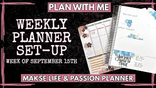 Plan With Me: Weekly Planner Setups [Makse Life, Passion Planner]