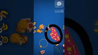 WormsZone io Game Shorts Snake Game #wormszoneio #wormszone #shorts