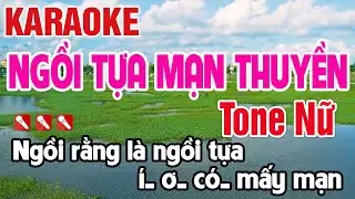 Ngồi Tựa Mạn Thuyền Karaoke Tone Nữ Nhạc Sống - Nguy&ecirc;n Minh Media
