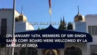 Siri Singh Sahib Corp Visits GRDA