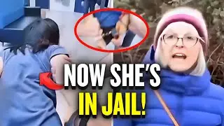 Woke Karen Tries Pushing Police Officer, Then Gets Immediately Arrested!