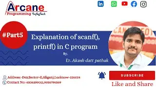 what is the use of scanf and printf in c programming|#videos|#c_program_language
