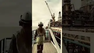 Nathalie Obel from an #oilfield platform in #Norway 🇳🇴 #NorthSea  #petroleum