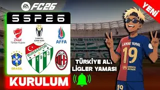 [ FC26 ] T&uuml;rkiye Alt Ligleri Yaması Kurulumu SSP26 [ G&uuml;nceL ] 2026