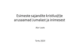 Vaba Akadeemia loeng: Alar Laats: 