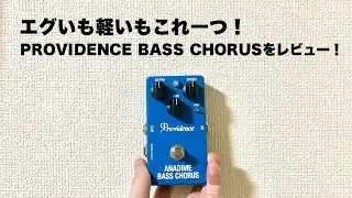 【エフェクターレビュー】エグいコーラスもお手のモノ！！ - Providence Anadime Bass Chorusをベースで酒飲みずぼら機材レビュー！