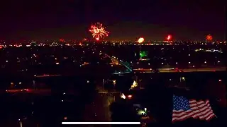 Fireworks 4TH OF July Drone FOOTAGE Orange County