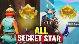 ALL SECRET BATTLE STAR LOCATIONS! WEEK 1 & WEEK 2 & WEEK 3 SECRET BATTLE STAR FORTNITE SEASON 10