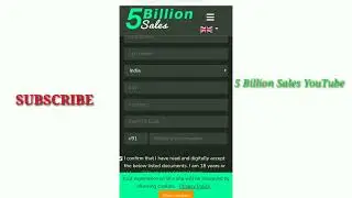 5 Billion Sales Register Process!! Sign up Process! Refer Link Register Process