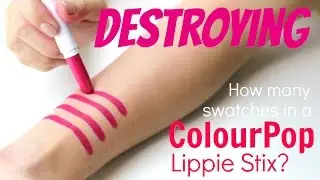 THE MAKEUP BREAKUP - How many swatches in a Colourpop Lippie Stix? Destroying Makeup