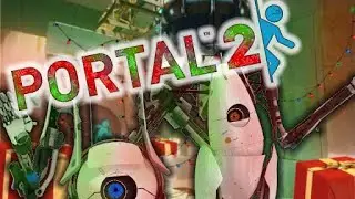 We played custom Christmas Coop levels in Portal 2