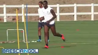 IL PRIMO ALLENAMENTO DI BALOTELLI AL BRESCIA