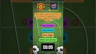 Man U trivia Manchester United Quiz Questions Premier league football soccer #82