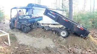 How To Almost Flip The Dump Trailer -- SURE-TRAC Trailers are Tuff
