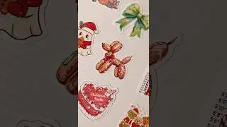 Making Christmas Stickers ✨️ #stickershop #diystickers #asmrvideo #smallbizowner #stickerbusiness