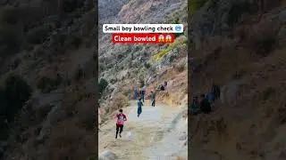 Small boy bowling check 🔥 | clean bowled 🥶 | #reelscricket #cricketreels #explore