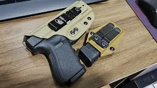 Coldre de Kydex - Sabre Coldres (Bege) + Porta Carregador de Kydex- Cobra Coldres (Coyote) - REVIEW