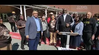 Early Vote-Rep Nikema Williams, fmr Mayor Shirley Franklin, Helen Butler kick-off early voting in GA