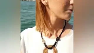 Moon Eye - Venetian Beads Necklace - Original Murano Glass