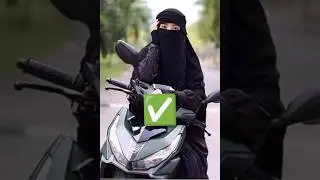 non muslim girl vs muslim girl on bike status #islamic #trendingshorts