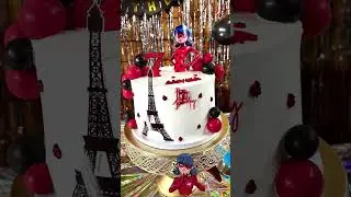 Elegant Miraculous Ladybug Theme cake|Stunning Birthday Cake Design|Stunning Red,Black& White Design