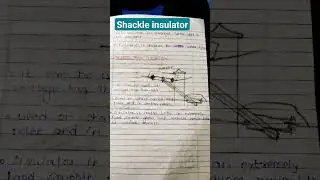 shackle insulator || types of insulator #shorts #electrical #insulator #engineering