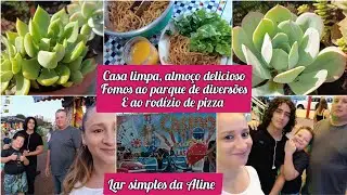 Casa limpa, almo&ccedil;o delicioso,fomos ao parque de divers&otilde;es,vem para o vlog 💕 #vidareal #familia #amor