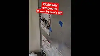 KitchenAid refrigerator repair. Problem: not turn on. It was a freezer's fan malfunction.