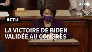 USA: le Congr&egrave;s valide la victoire de Biden &agrave; la pr&eacute;sidentielle | AFP