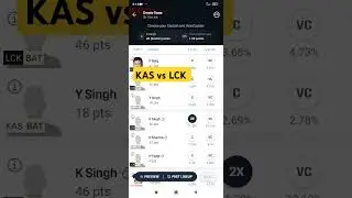 KAS vs LCK Dream 11 pitch report Today ll KAS vs LCK Dream 11 GL prediction