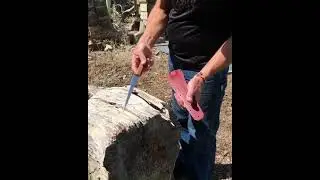 15n20 steel fillet knife.  Bubbinga wood handle and Kydex sheath.