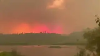 Hay River Fire: West Channel, August 25, 2023