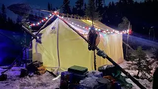 Our First Easter in the woods, Hot tenting, Ice Fishing and enjoying time with friends and family.