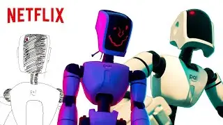How to Draw Robots & Monchi with Mike Rianda ✍️ The Mitchells vs The Machines | Netflix After School