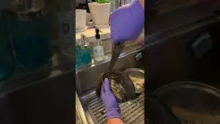 Cleaning horse clams