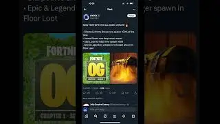 Fortnite OG update thank to @HYPEX on twitter #fortnite #fortniteclips