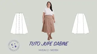 Sabine, le tuto du patron de couture de la jupe Sabine version midi