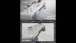 Share the game controller project CG we made, #c4d  #cgi  #vfx  #3d  #motion