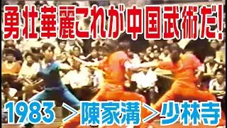 1983これが中国武術だ！中国武術競技大会＞陳家溝＞嵩山少林寺＃ChenTaiji＃Chenjiagou＃陳氏太極拳＃陳家溝#kungfu