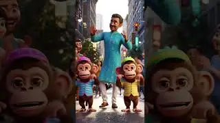 a mankey dance #ai #3danimation #shorts #viralvideos