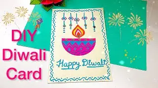 DIY Diwali Greeting Card 🪔 | Easy Handmade festival Card