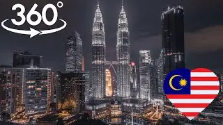 🇲🇾 Kuala Lumpur Night Walk Part 4 | 360&deg; 4K