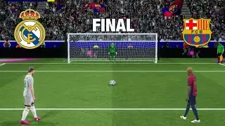 REAL MADRID VS FC BARCELONA FULL PENALTY SHOOTOUT | RMA VS FCB HIGHLIGHTS | SUPER COPA FINAL