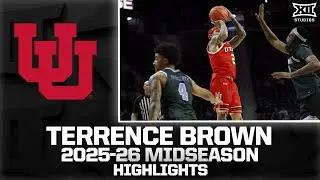 Utah's Terrence Brown Midseason Highlights | 2025-26 Big 12 Men's Basketball