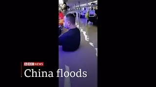 Weather Events 2021 - Torrential rains lead to flooding (1) (China) - BBC - 21st July 2021
