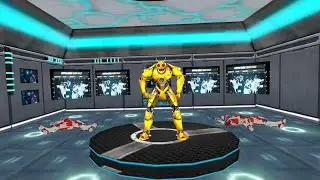 Robot war arena game 