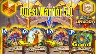 Over 82% Winrate With My Quest Control Warrior 5.0 Deck At The Lost City of Un'Goro | Hearthstone