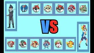 pokemon au gen 9: ash ketchum vs Alain rematch (reloaded)